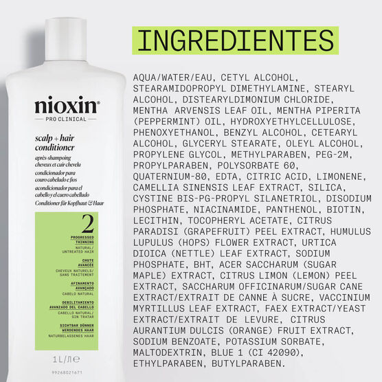 Condicionador para Cabelos Naturais Sistema 2 Nioxin